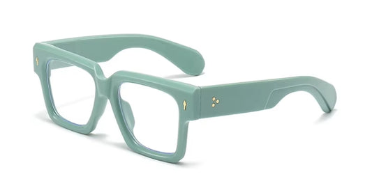 Oversized Square Frame Blue Light Glasses